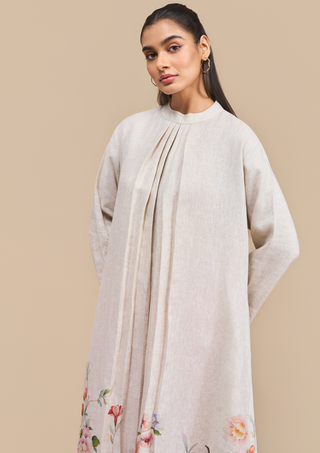 Naseebo Alaya Floral Bloom Linen Kurta Set