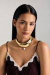 Kamali Choker Necklace with Pearl Drop