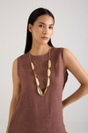 Aarohi Leaf Link Necklace