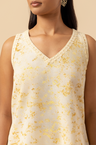 Naseebo Gold Ripple Hemp Cotton Co-ord Set