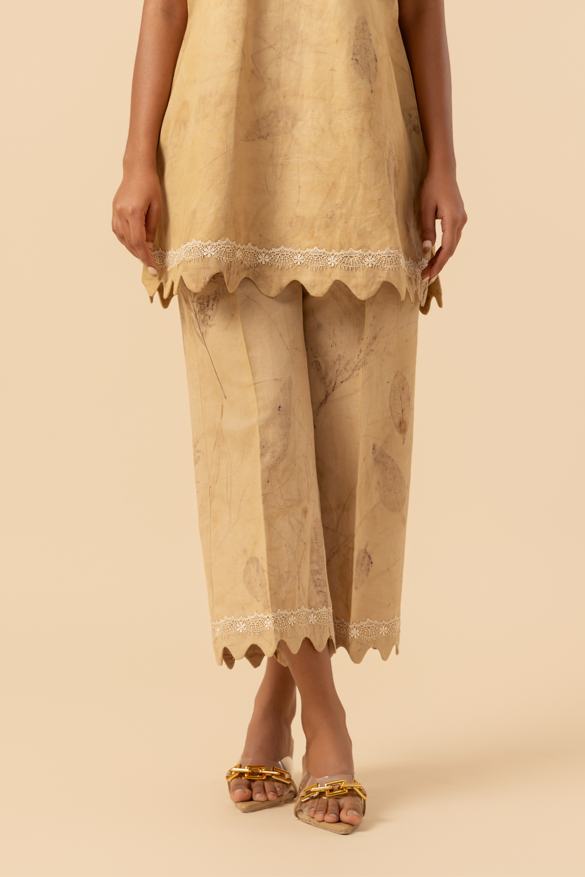 Naseebo Faded Foliage Hemp Cotton Co-ord Set