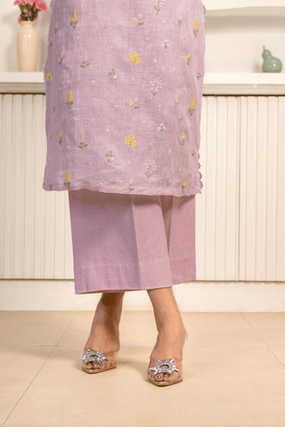 Pastel Grace Linen Premium Kurta Set