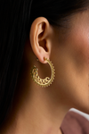 Anaya Ornate Beaded Hoop Earrings