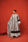 Naseebo Ivory Heritage Hand Block Printed Kurta Set