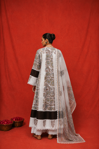 Ivory Heritage Hand Block Printed Cotton Suit Set