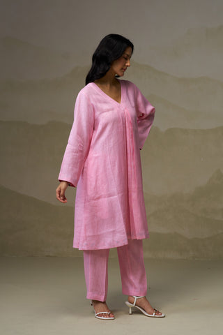 Naseebo Blush Pink Linen Co-ord Set