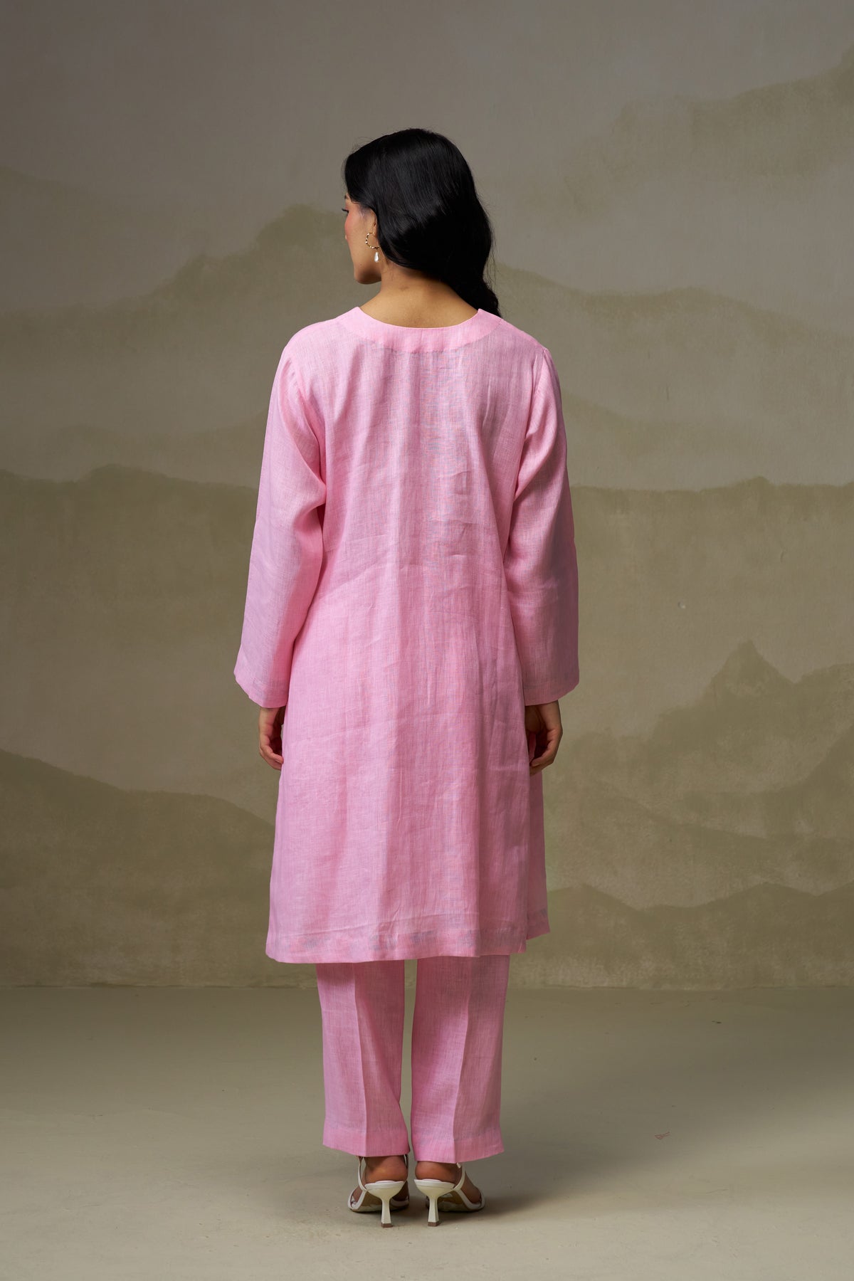Naseebo Blush Pink Linen Co-ord Set