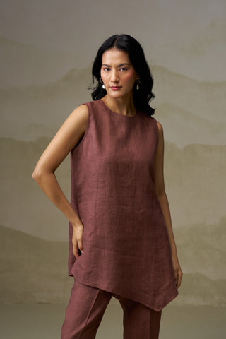 Naseebo Mocha Harmony Linen Co-ord Set
