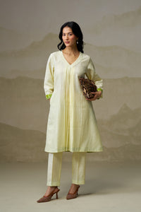 Naseebo Vanilla Cream Linen Co-ord Set