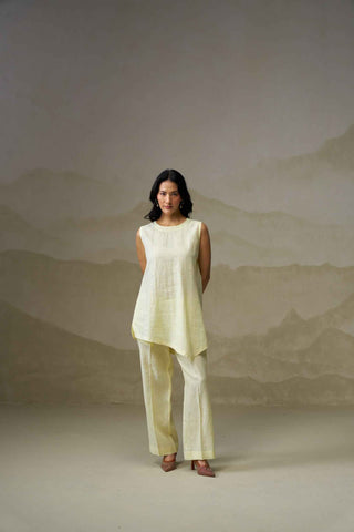 Butter Yellow Linen Co-Ord Set