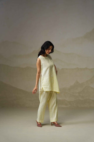 Butter Yellow Linen Co-Ord Set