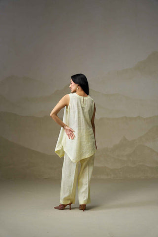 Butter Yellow Linen Co-Ord Set
