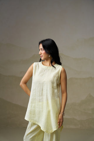 Butter Yellow Linen Co-Ord Set