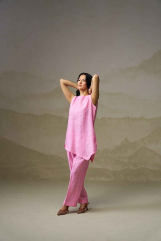 Blossom Pink Linen Co-ord Set
