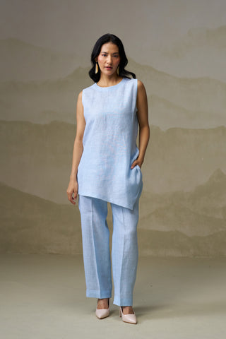 Powder Blue Linen Co-Ord Set