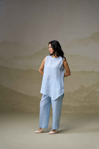 Powder Blue Linen Co-Ord Set