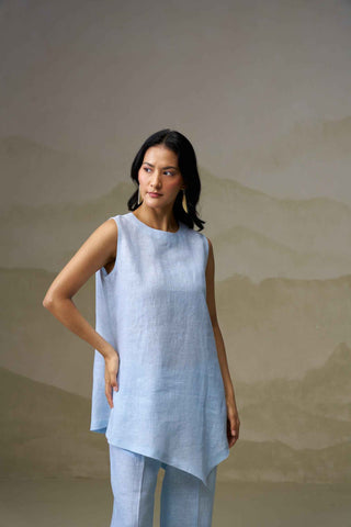 Powder Blue Linen Co-Ord Set