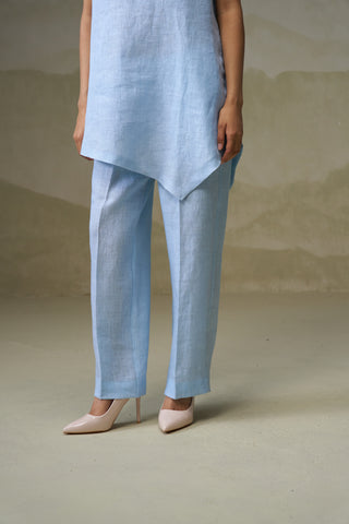 Powder Blue Linen Co-Ord Set