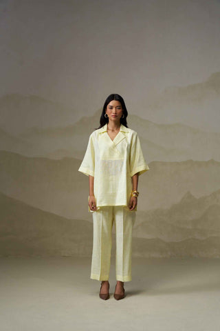 Lemon Linen Co-Ord Set