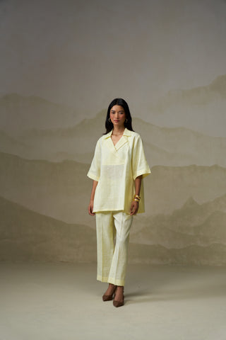 Lemon Linen Co-Ord Set