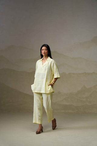 Lemon Linen Co-Ord Set