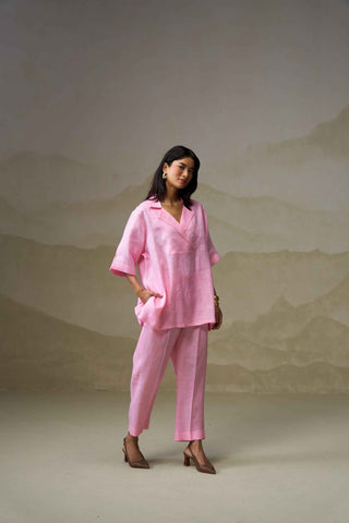 Blush Pink Linen Co-Ord Set
