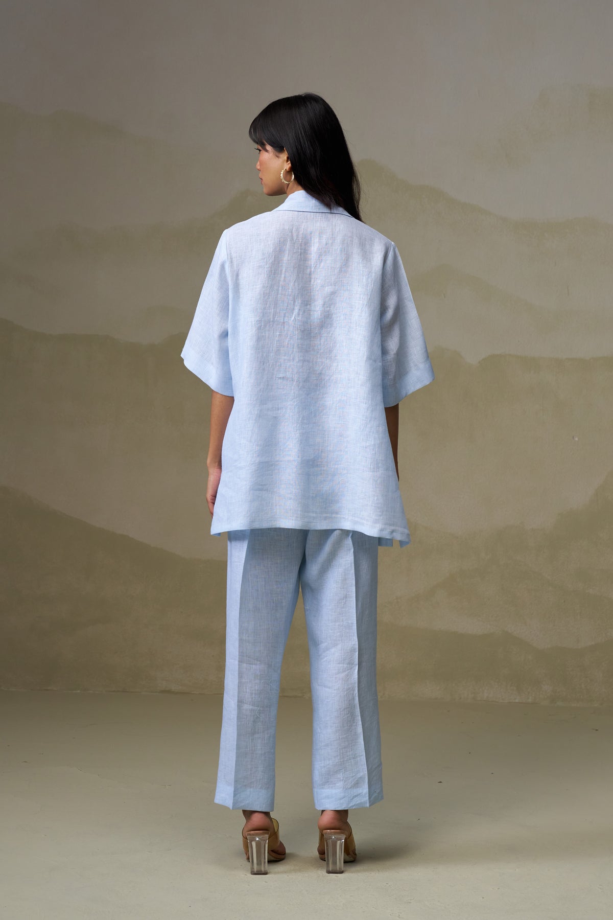 Naseebo Sky Mist Linen Co-ord Set