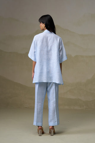 Naseebo Sky Mist Linen Co-ord Set