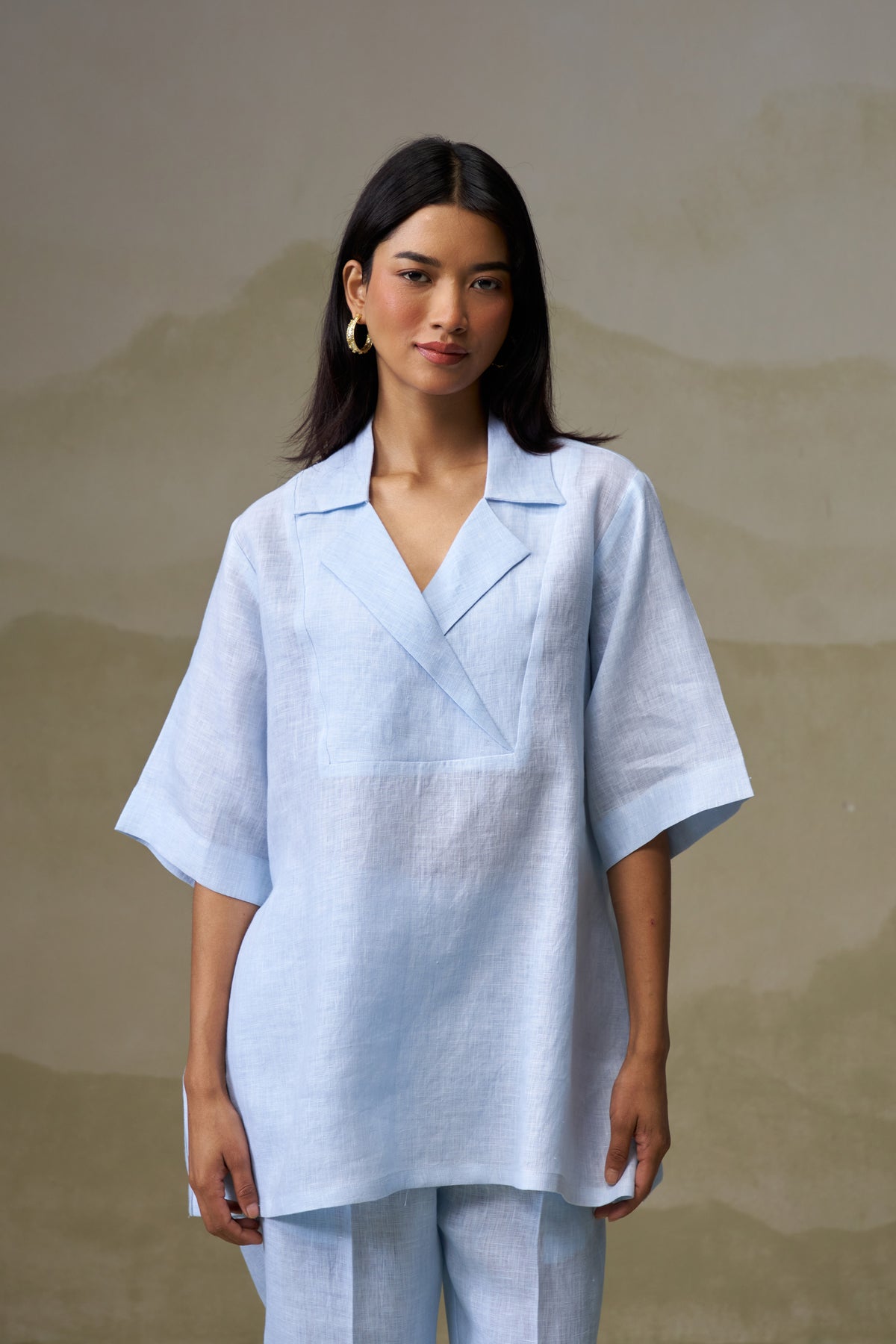 Naseebo Sky Mist Linen Co-ord Set