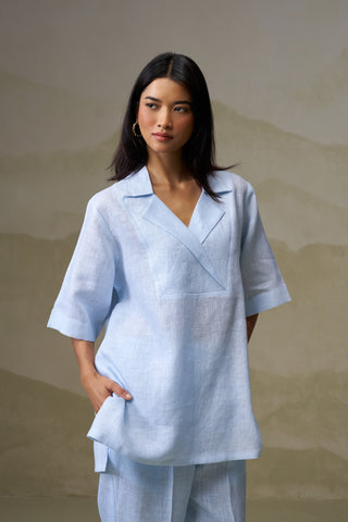 Naseebo Sky Mist Linen Co-ord Set