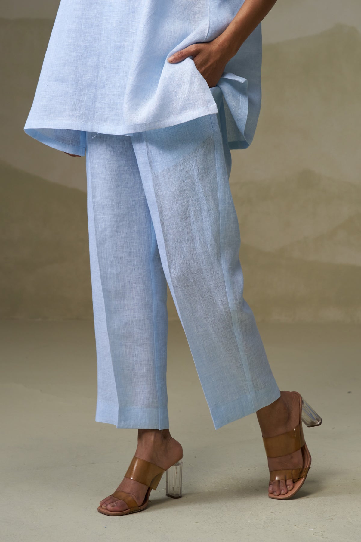 Naseebo Sky Mist Linen Co-ord Set