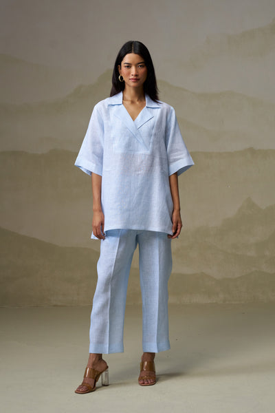 Naseebo Sky Mist Linen Co-ord Set