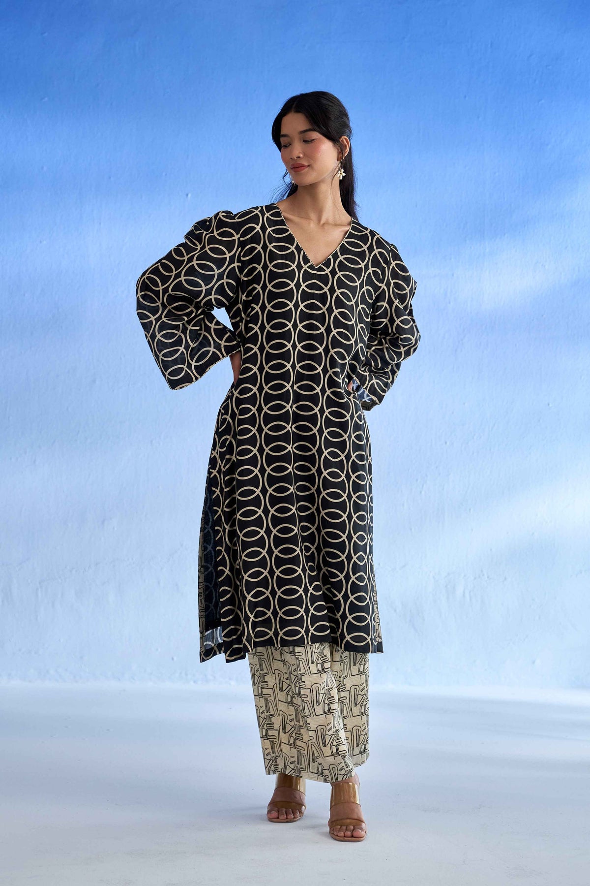 Noir Loop MulSatin Co-Ord Set