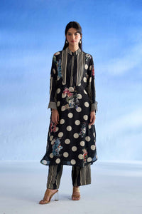Naseebo Midnight Bloom Mulsatin Co-ord Set