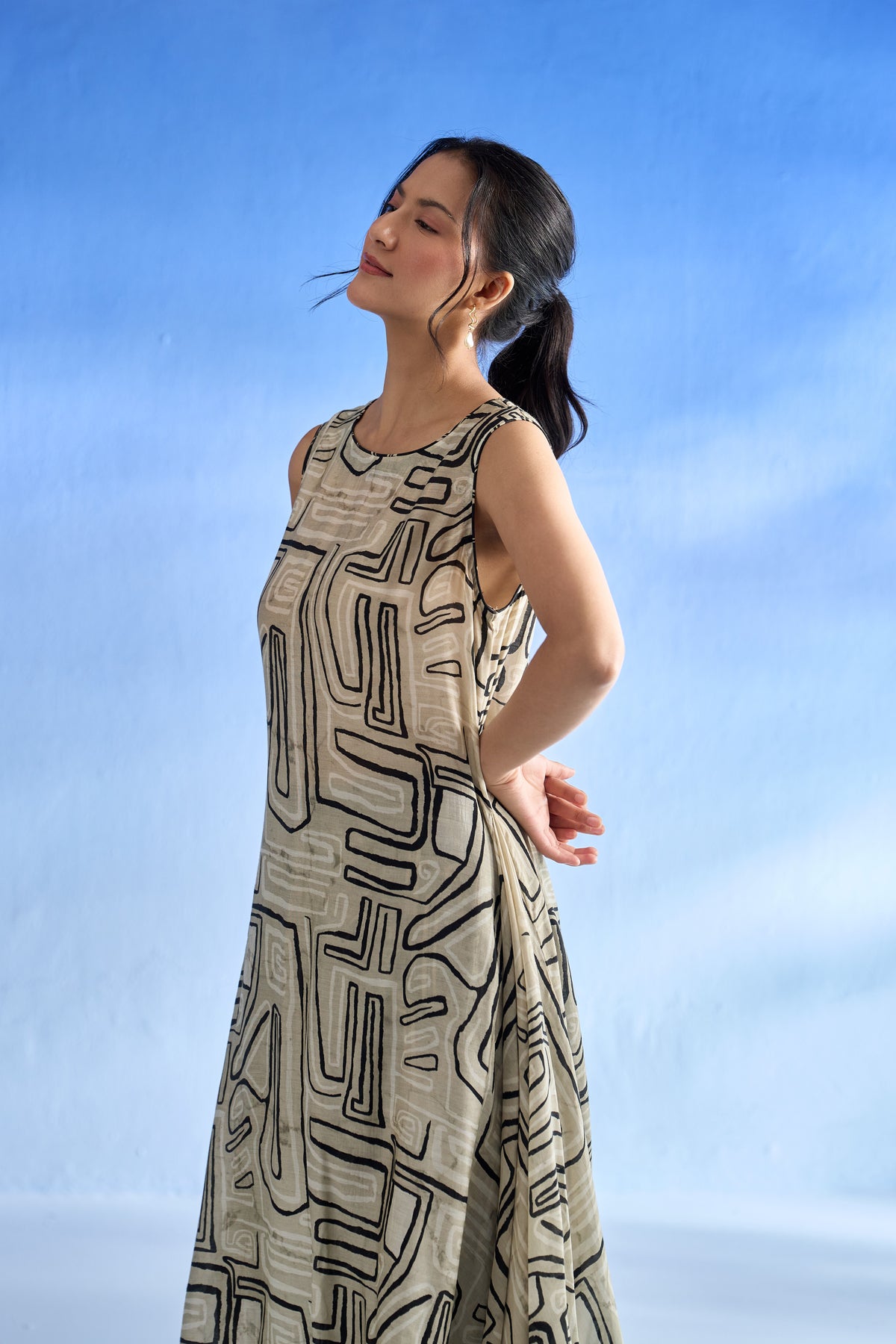 Naseebo Desert Mirage Mulsatin Co-ord Set