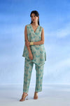 Naseebo Willow Mint Linen Co-ord Set