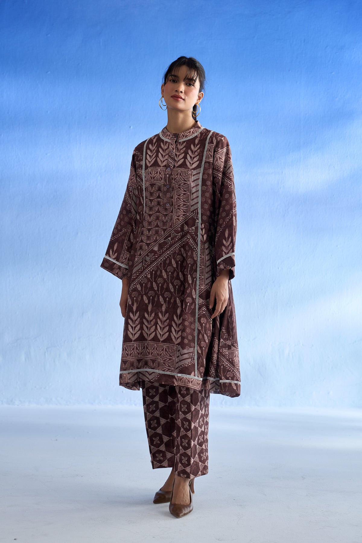 Naseebo Rustic Earthy Linen Co-ord Set