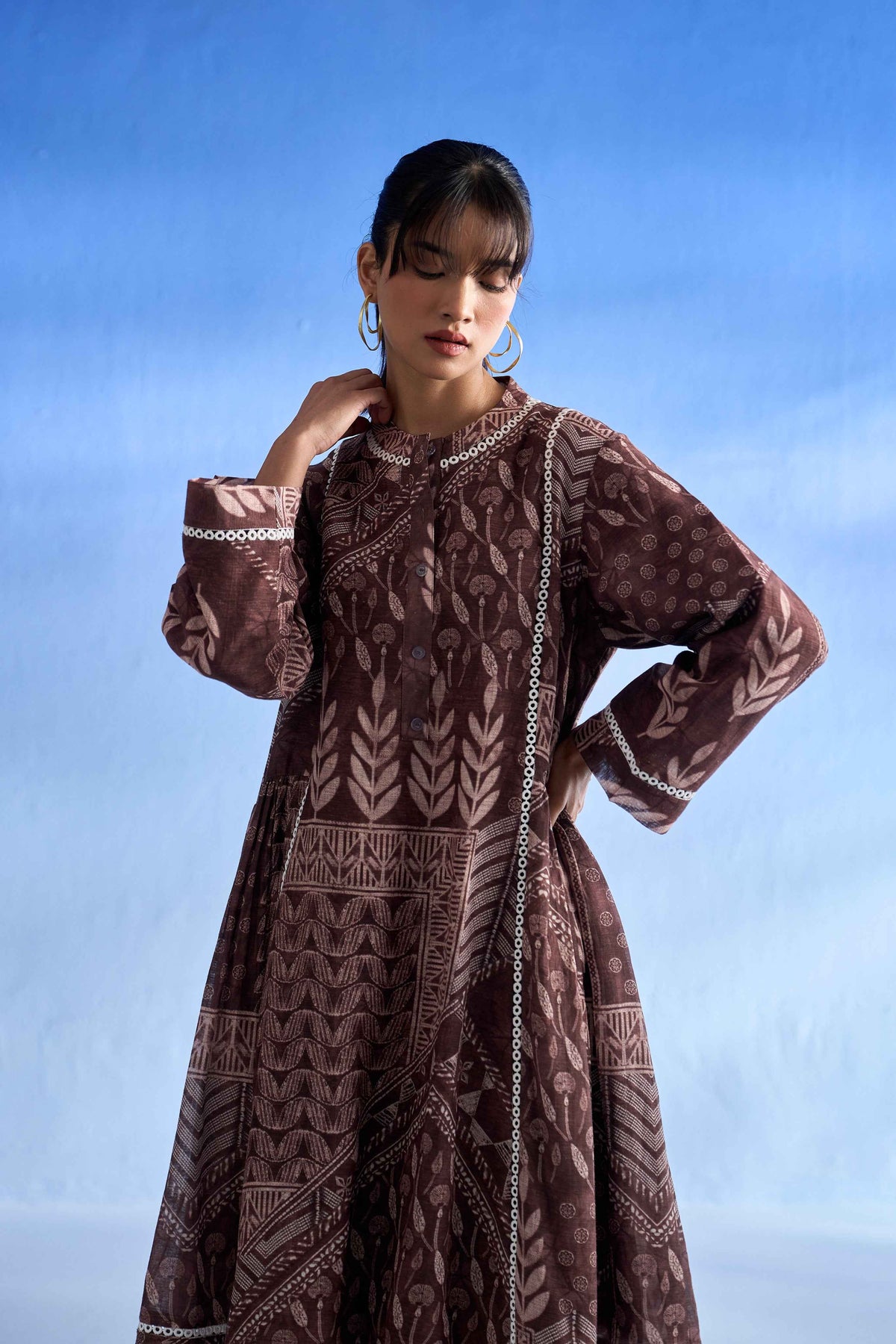 Brown Reverie Linen Co-ord Set