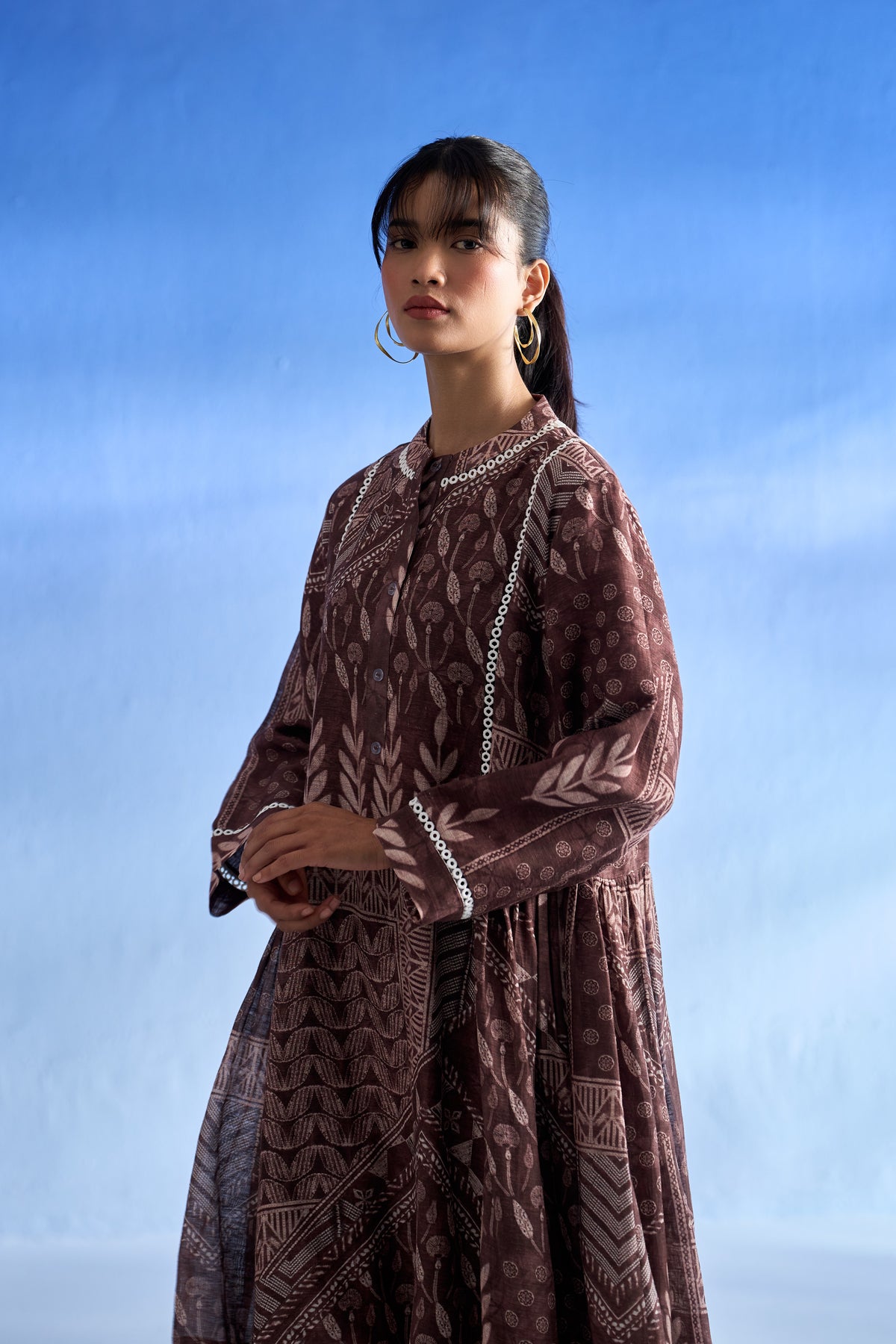 Naseebo Brown Reverie Linen Co-ord Set