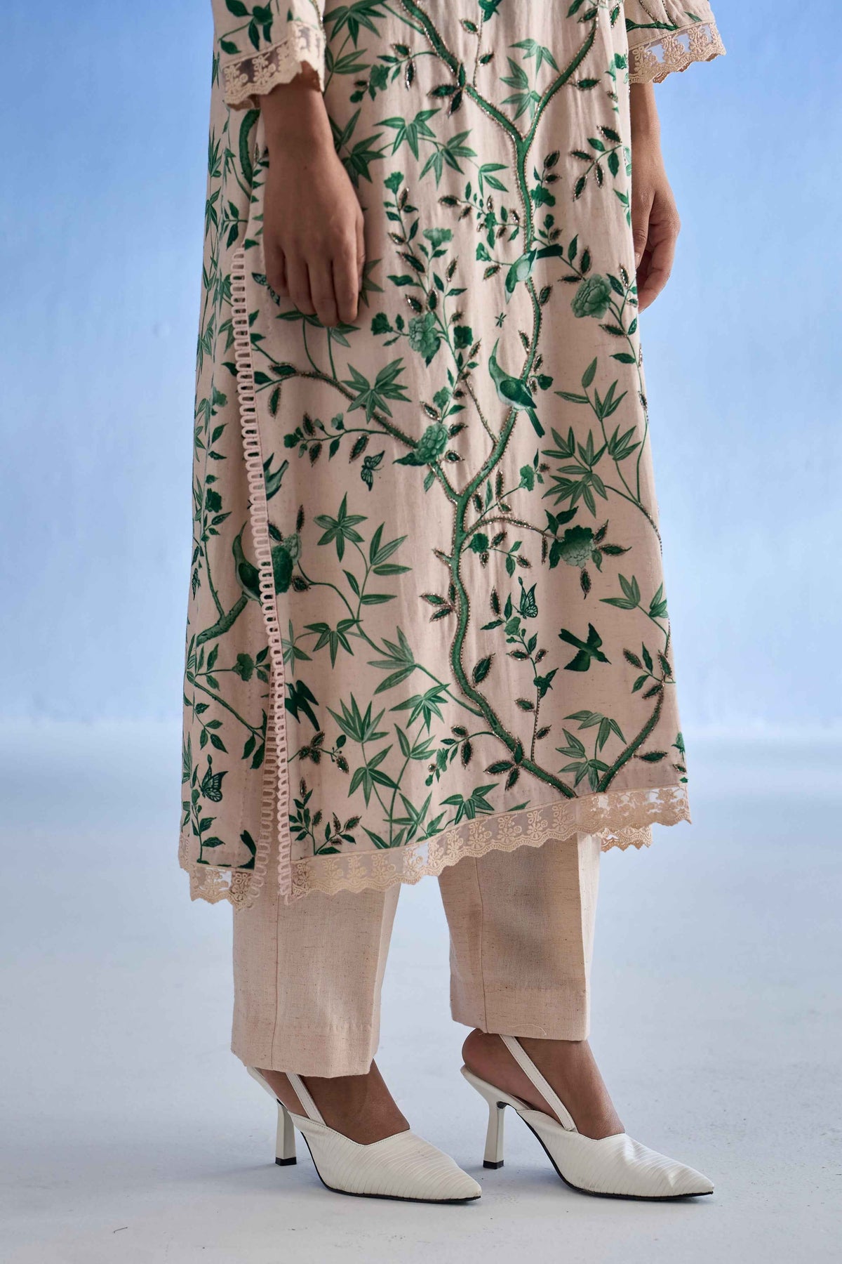 Enchanted Garden Linen Suit Set