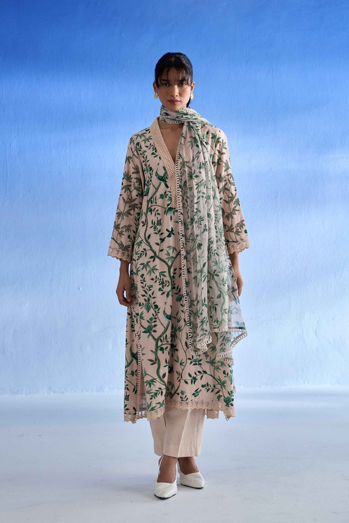 Enchanted Garden Linen Suit Set