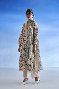 Naseebo Enchanted Garden Linen Kurta Set