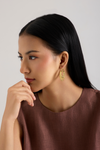 Elara Ornate Crescent Earrings