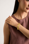 Lily Gold Oval-Accent Cuff
