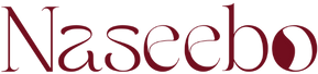 Logo of Naseebo in red text on a white background