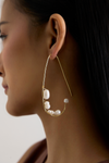 Mehfil Pearl Open Hoop Earrings