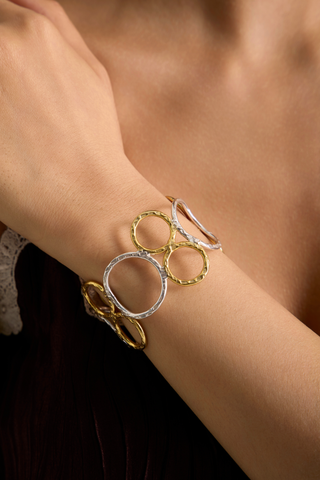 Mehtaab Interlinked Duo-Tone Cuff