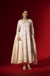 Naseebo Angel White Anarkali Kurta Set