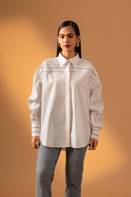 Naseebo Moonlit Essence Lace Shirt