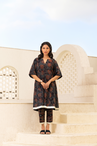 Rustic Rose Ajrakh Coord Set